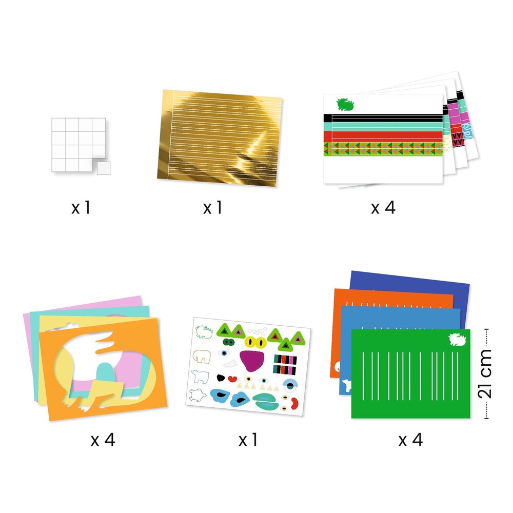 Djeco Djeco - papier weven - dieren