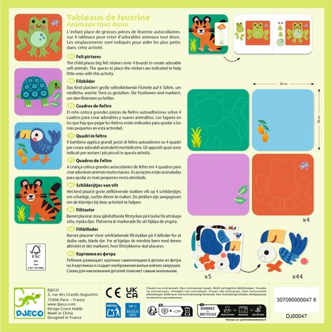 Djeco Djeco - vilt collage - zachte dieren