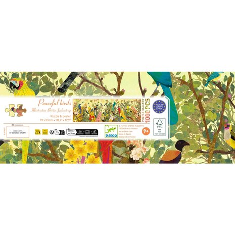 Djeco Djeco - puzzel - peaceful birds (1000 stukjes)