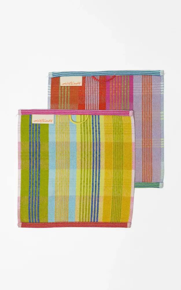 Foekje Fleur Foekje fleur - odds & ends - wild weave multi doekjes #126 (set van 2)