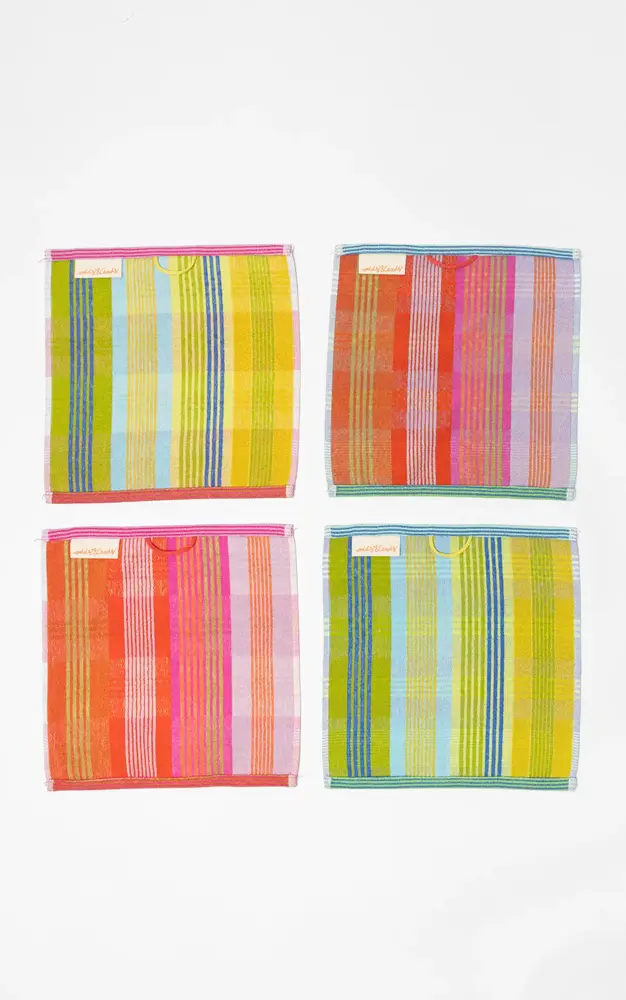 Foekje Fleur Foekje fleur - odds & ends - wild weave multi doekjes #126 (set van 2)