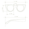 Okkia Okkia - zonnebril Silvia - cat eye - black