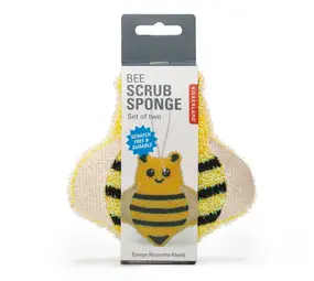 Kikkerland Kikkerland - spons - bij (set van 2) Kikkerland Kikkerland - spons - bij (set van 2)