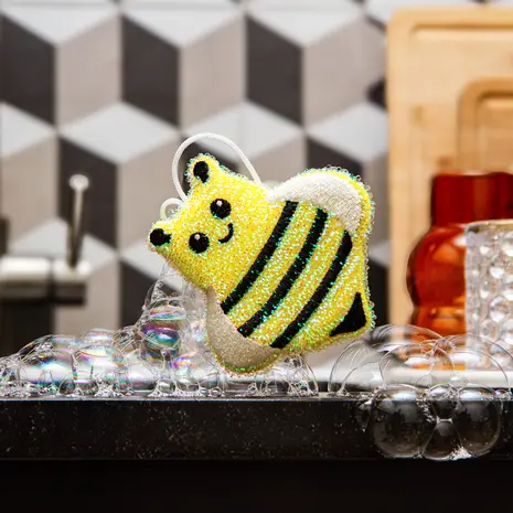 Kikkerland Kikkerland - spons - bij (set van 2) Kikkerland Kikkerland - spons - bij (set van 2)