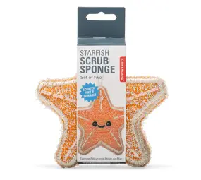 Kikkerland Kikkerland - spons - zeester (set van 2) Kikkerland Kikkerland - spons - zeester (set van 2)