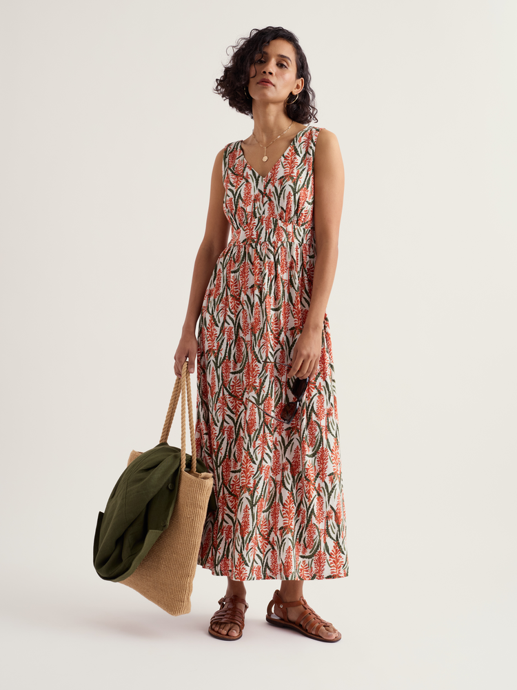 Seasalt Seasalt - polmanter dress - red hot poker chalk