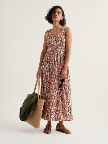 Seasalt Seasalt - polmanter dress - red hot poker chalk