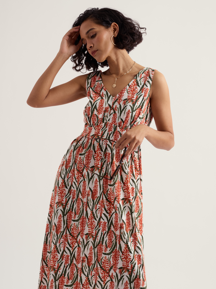 Seasalt Seasalt - polmanter dress - red hot poker chalk