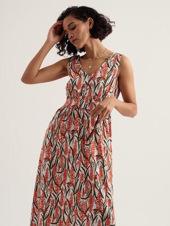 Seasalt Seasalt - polmanter dress - red hot poker chalk