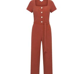 Very Cherry Very Cherry - birgit jumpsuit - terracotta linen