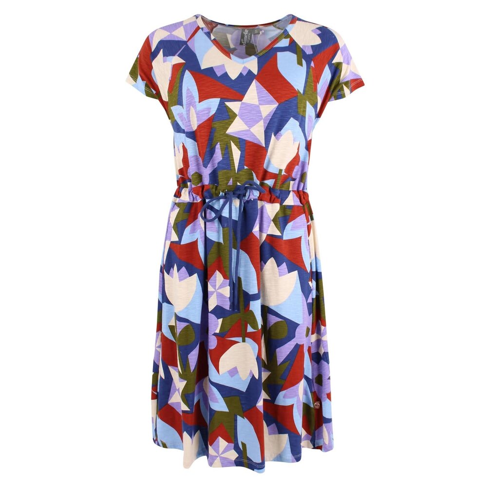 Danefae Danefae - danouioui slub ss dress - dark blue geofleur