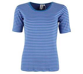 Danefae Danefae - danerolemodel ribbing tee - light lilac/warm blue