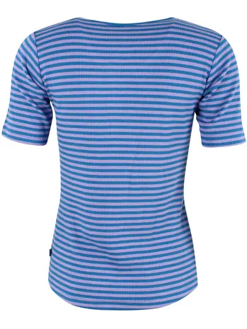Danefae Danefae - danerolemodel ribbing tee - light lilac/warm blue