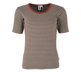 Danefae Danefae - danerolemodel ribbing tee - faded mint/chili