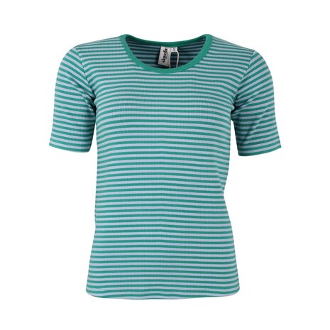 Danefae Danefae - danerolemodel ribbing tee - cold sky/teal lake