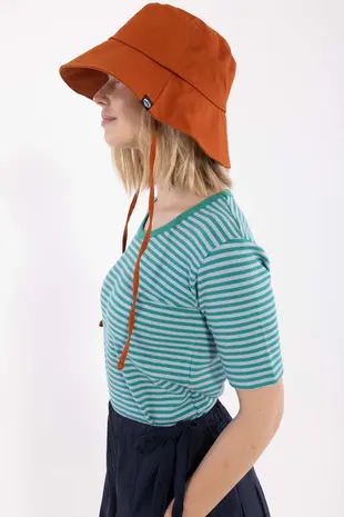 Danefae Danefae - danerolemodel ribbing tee - cold sky/teal lake