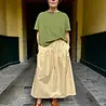 Danefae Danefae - daneminna smooth poplin skirt - nougat