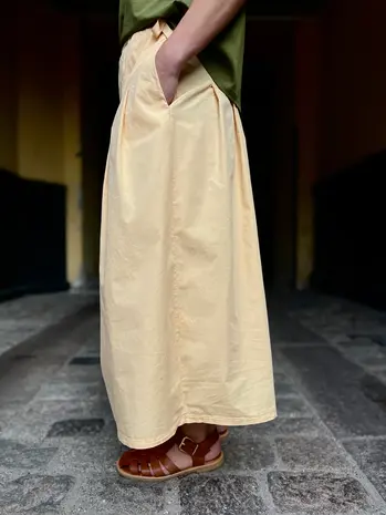 Danefae Danefae - daneminna smooth poplin skirt - nougat