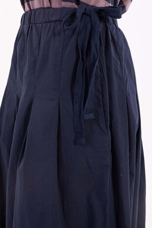 Danefae Danefae - daneminna smooth poplin skirt - dark navy