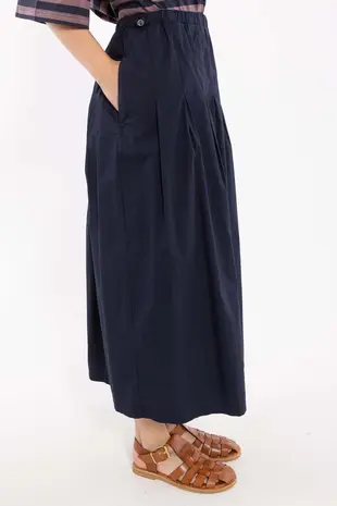 Danefae Danefae - daneminna smooth poplin skirt - dark navy