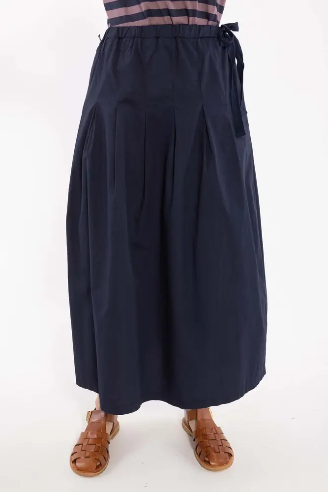 Danefae Danefae - daneminna smooth poplin skirt - dark navy
