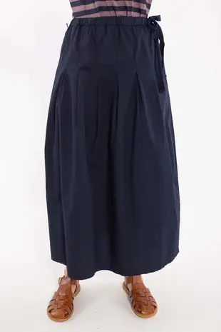 Danefae Danefae - daneminna smooth poplin skirt - dark navy
