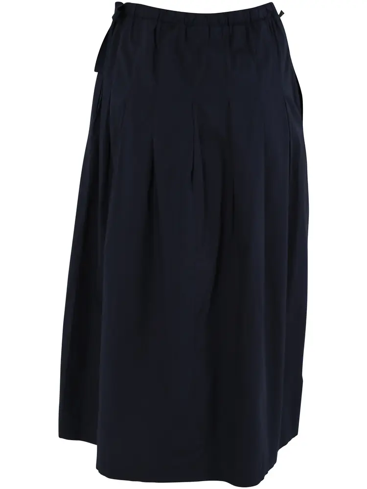 Danefae Danefae - daneminna smooth poplin skirt - dark navy
