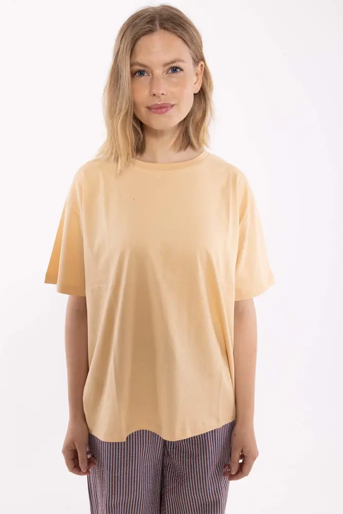Danefae Danefae - danebasic boxy tee - nougat