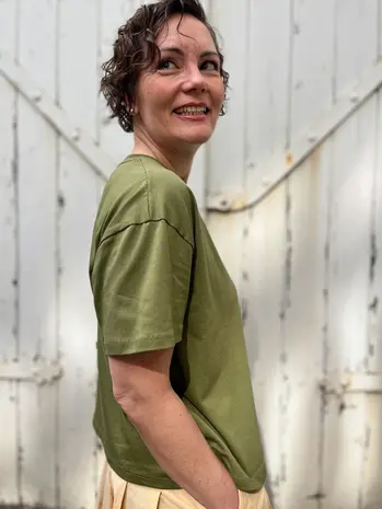 Danefae Danefae - danebasic boxy tee - olive