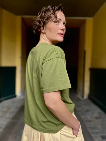 Danefae Danefae - danebasic boxy tee - olive