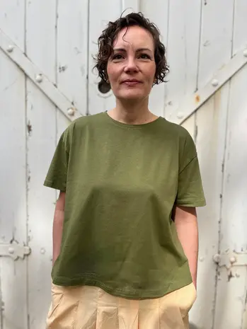 Danefae Danefae - danebasic boxy tee - olive