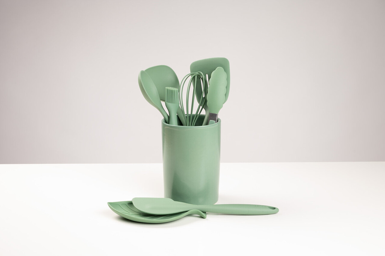 Tools2cook Tools2cook - aardewerk spatelpot - sage green