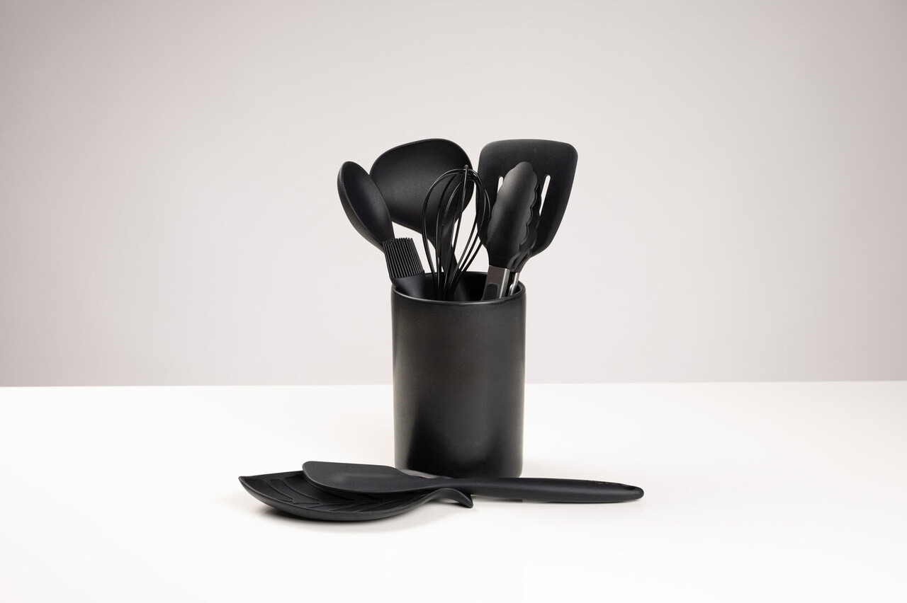 Tools2cook Tools2cook - aardewerk spatelpot - black pepper