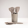 Tools2cook Tools2cook - aardewerk spatelpot - nutmeg grey