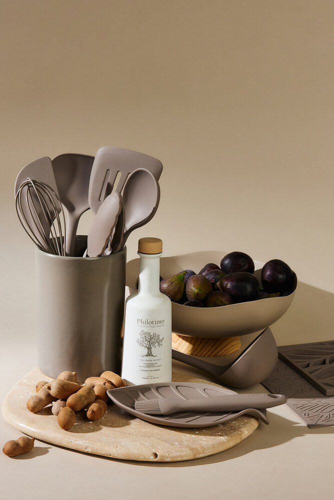 Tools2cook Tools2cook - aardewerk spatelpot - nutmeg grey