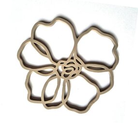 Tools2cook Tools2cook - siliconen panonderzetter anemone - nutmeg grey