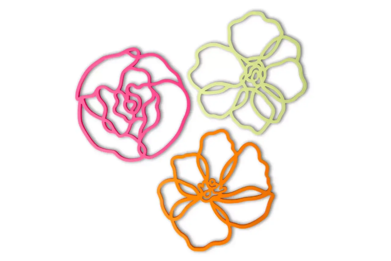 Tools2cook Tools2cook - siliconen panonderzetter poppy - raspberry pink