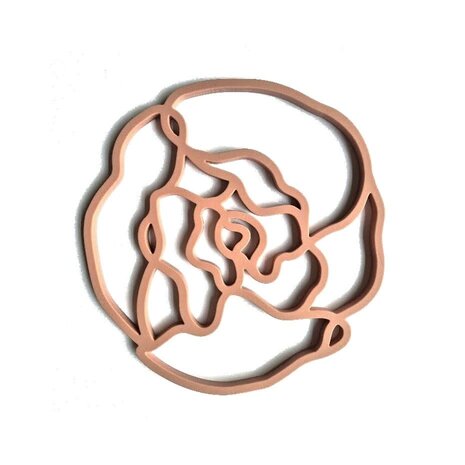 Tools2cook Tools2cook - siliconen panonderzetter peony - raspberry pink