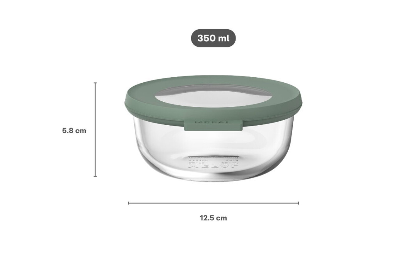Mepal Mepal - multikom cirqula rond glas 350 ml - nordic sage