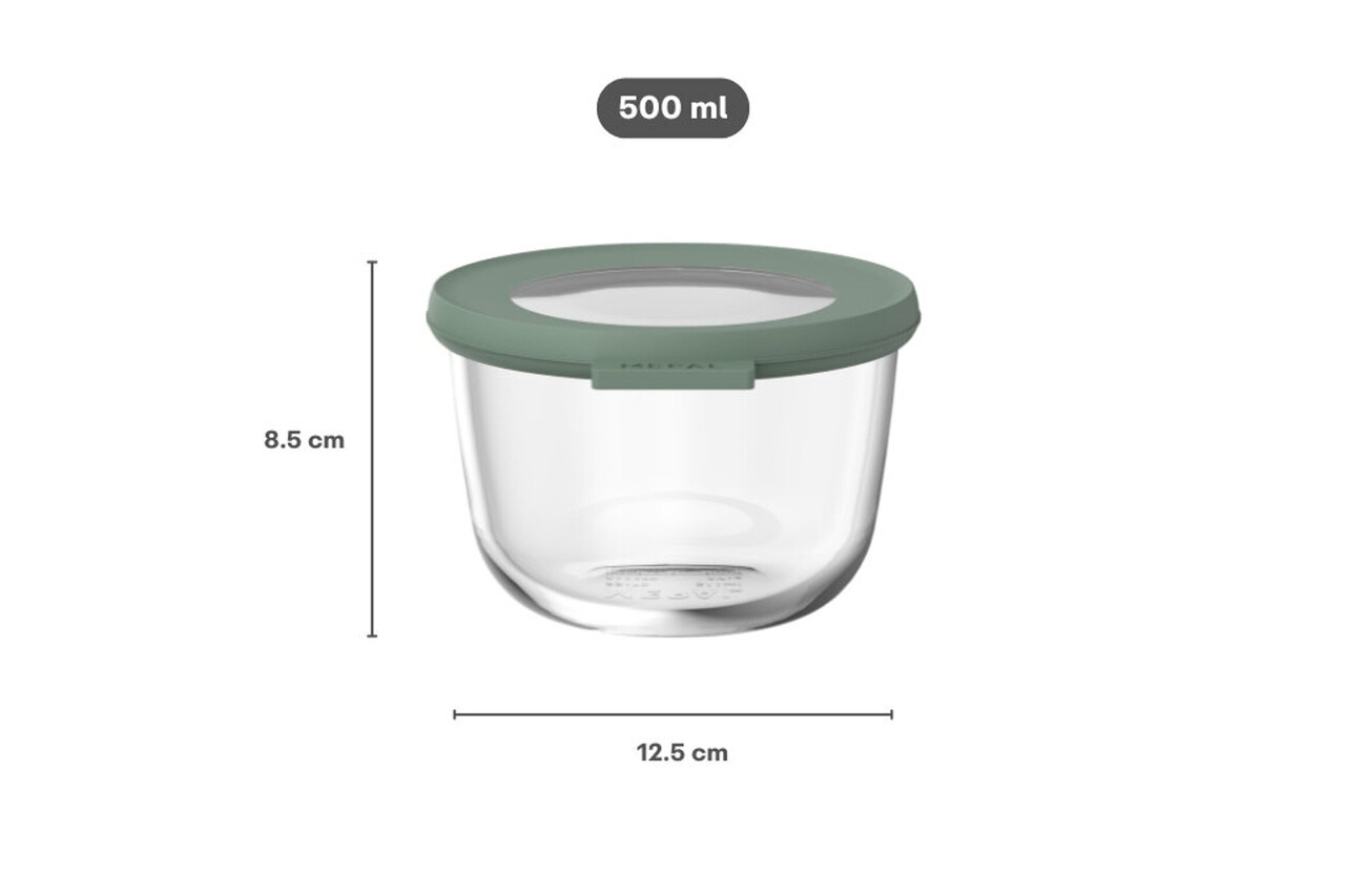 Mepal Mepal - multikom cirqula rond glas 500 ml - nordic sage