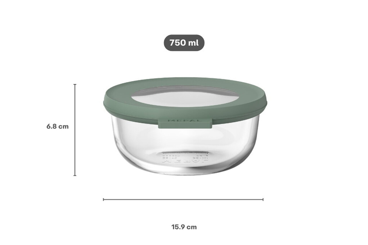 Mepal Mepal - multikom cirqula rond glas 750 ml - nordic sage