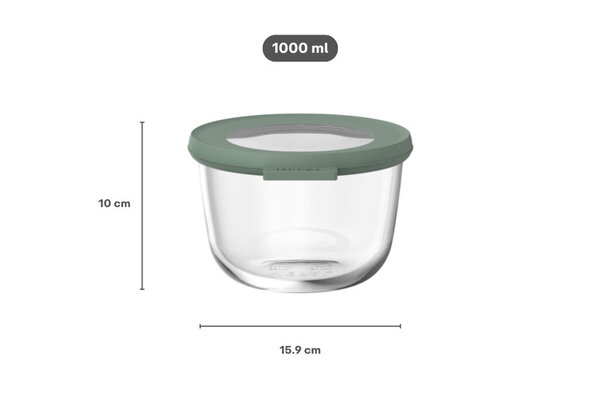 Mepal Mepal - multikom cirqula rond glas 1000 ml - nordic sage