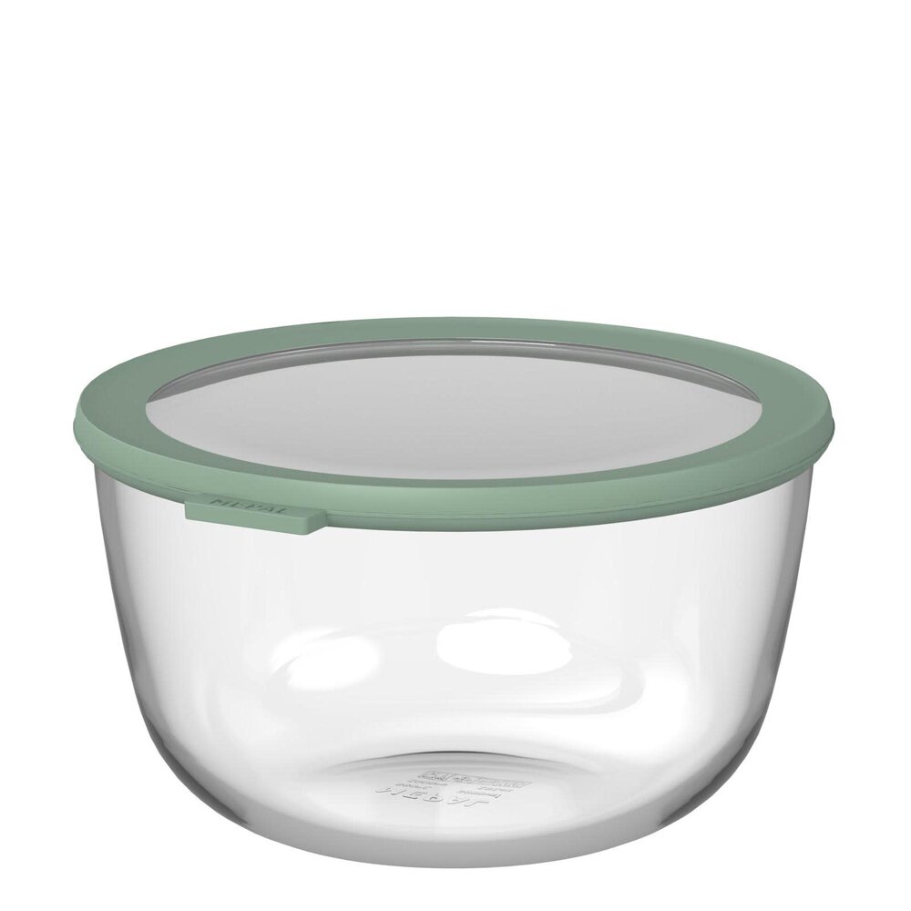 Mepal Mepal - multikom cirqula rond glas 3000 ml - nordic sage Mepal Mepal - multikom cirqula rond glas 3000 ml - nordic sage