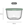 Mepal Mepal - multikom cirqula rond glas 3000 ml - nordic sage Mepal Mepal - multikom cirqula rond glas 3000 ml - nordic sage