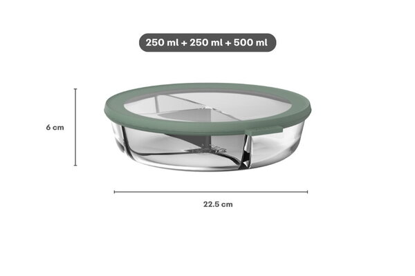 Mepal Mepal - multikom cirqula 3-vaks glas - nordic sage