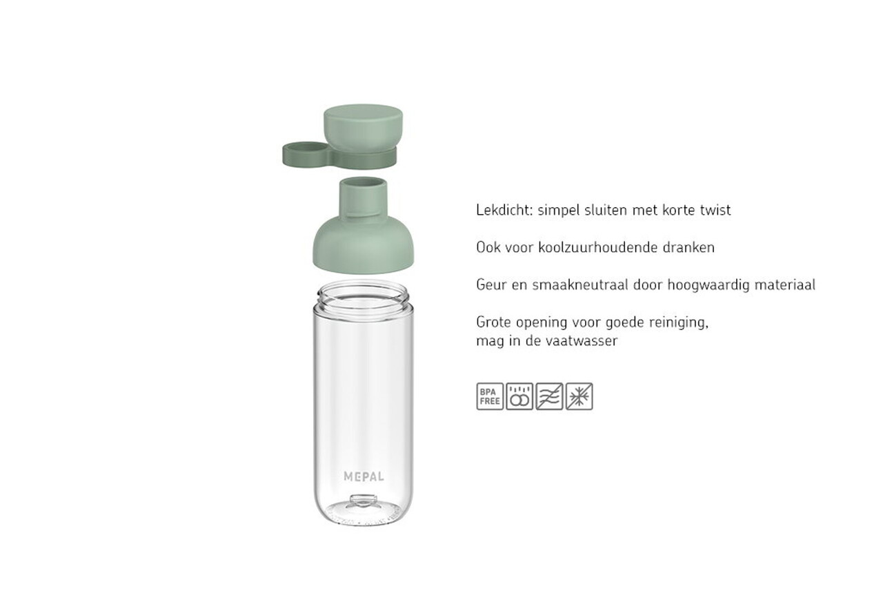 Mepal Mepal - waterfles vita 500 ml - nordic sage Mepal Mepal - waterfles vita 500 ml - nordic sage
