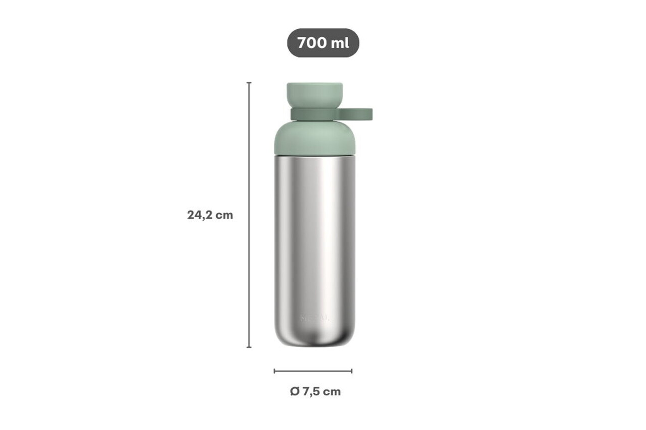 Mepal Mepal - rvs waterfles vita 700 ml - nordic black