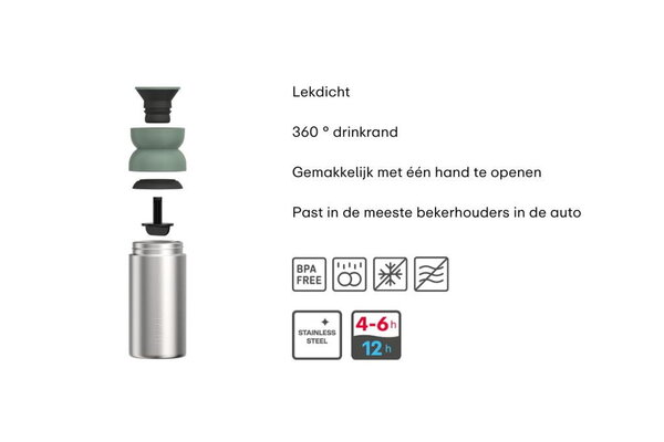 Mepal Mepal - isoleer koffiebeker ellipse 350 ml - vivid mauve