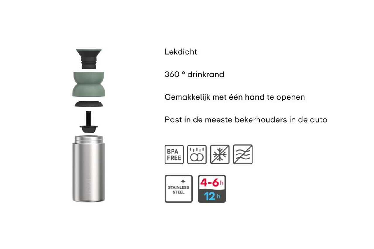 Mepal Mepal - isoleer koffiebeker ellipse 350 ml - nordic sage
