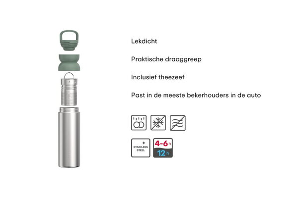Mepal Mepal - isoleer theebeker ellipse 500 ml - vivid blue